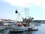 Pulai halászhajó Rovinj kikötõjében.