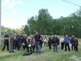 Ebéd után lesétáltunk a Szálkai tó partjára, ahol rövid közös imával köszöntük meg Atyánknak ezt a szép napot - is!