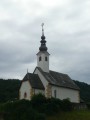 A templom alulról.