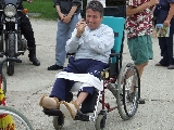 Õ sajnos nem tudott motorozni, de így is nagy élménnyel lett gazdagabb - és boldogabb. Számunkra is hatalmas élmény és ajándék volt az õ örömüket látni.