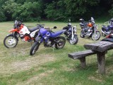 A motorcsorda csendben pihen.