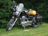 Stone motorja egy Suzuki Savage. Szerintem az egyik legszebb egyhengeres chopper.